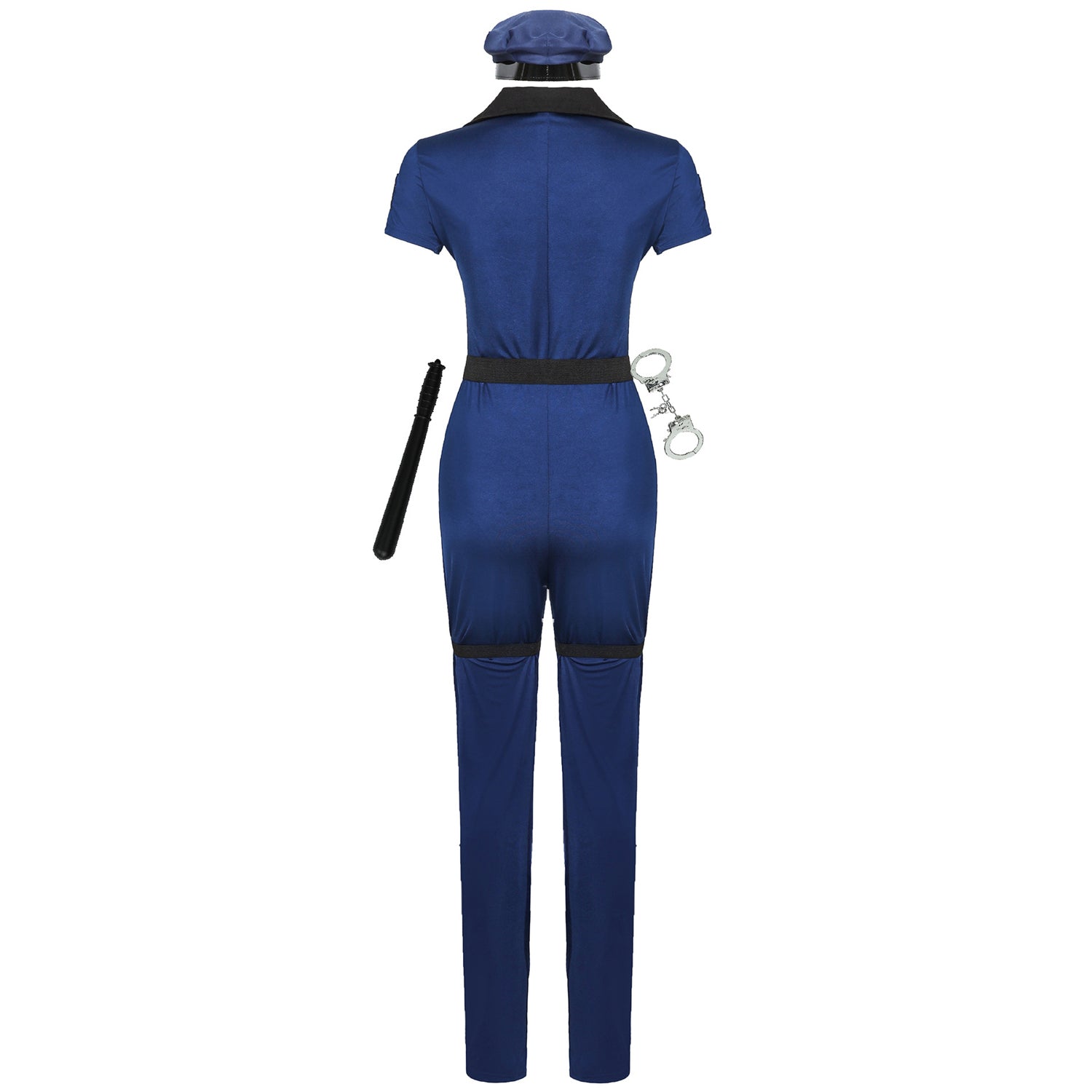 女性警官コスチューム 帽子付き ハロウィン MからXLまで