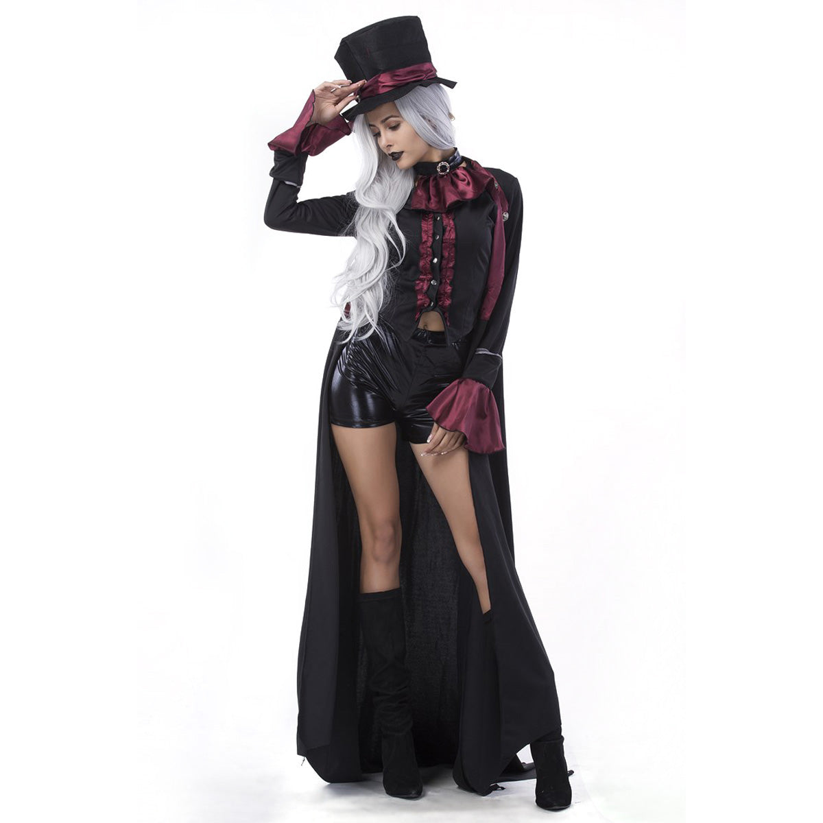 情熱的なヴァンパイア 魔女の女王 ロングドレス パーティー制服 DS コスチューム