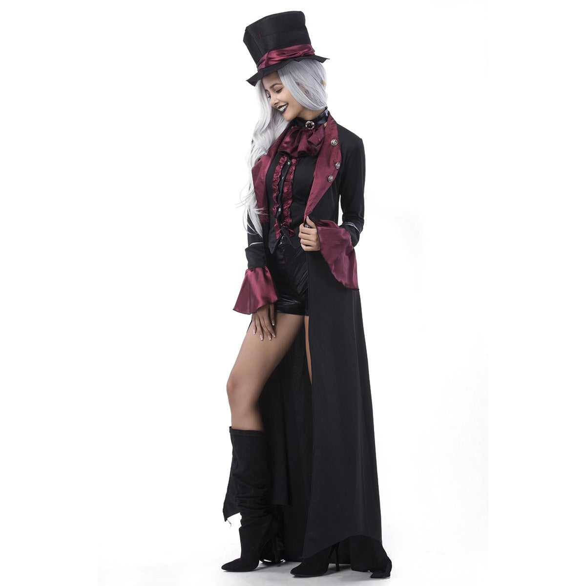 情熱的なヴァンパイア 魔女の女王 ロングドレス パーティー制服 DS コスチューム