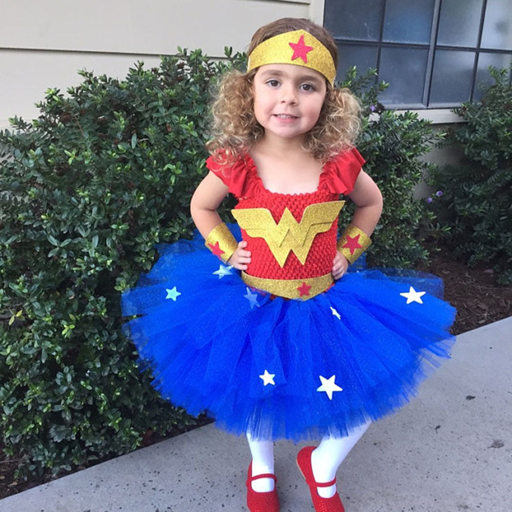 ワンダーウーマン コスチューム 女の子用スーパーヒーローコスチューム