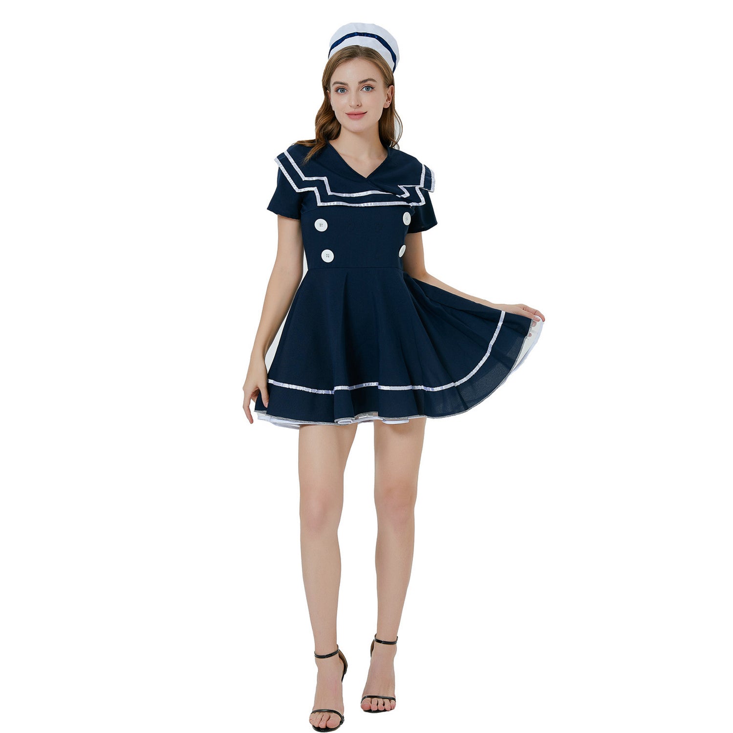ピンナップ セーラー 女性 キャプテン コスチューム