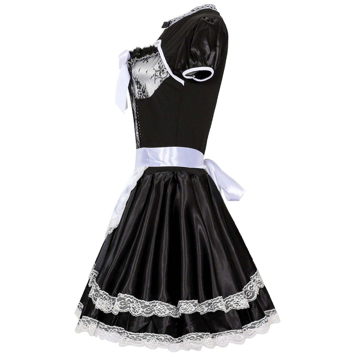 フレンチメイドレースドレスコスチューム