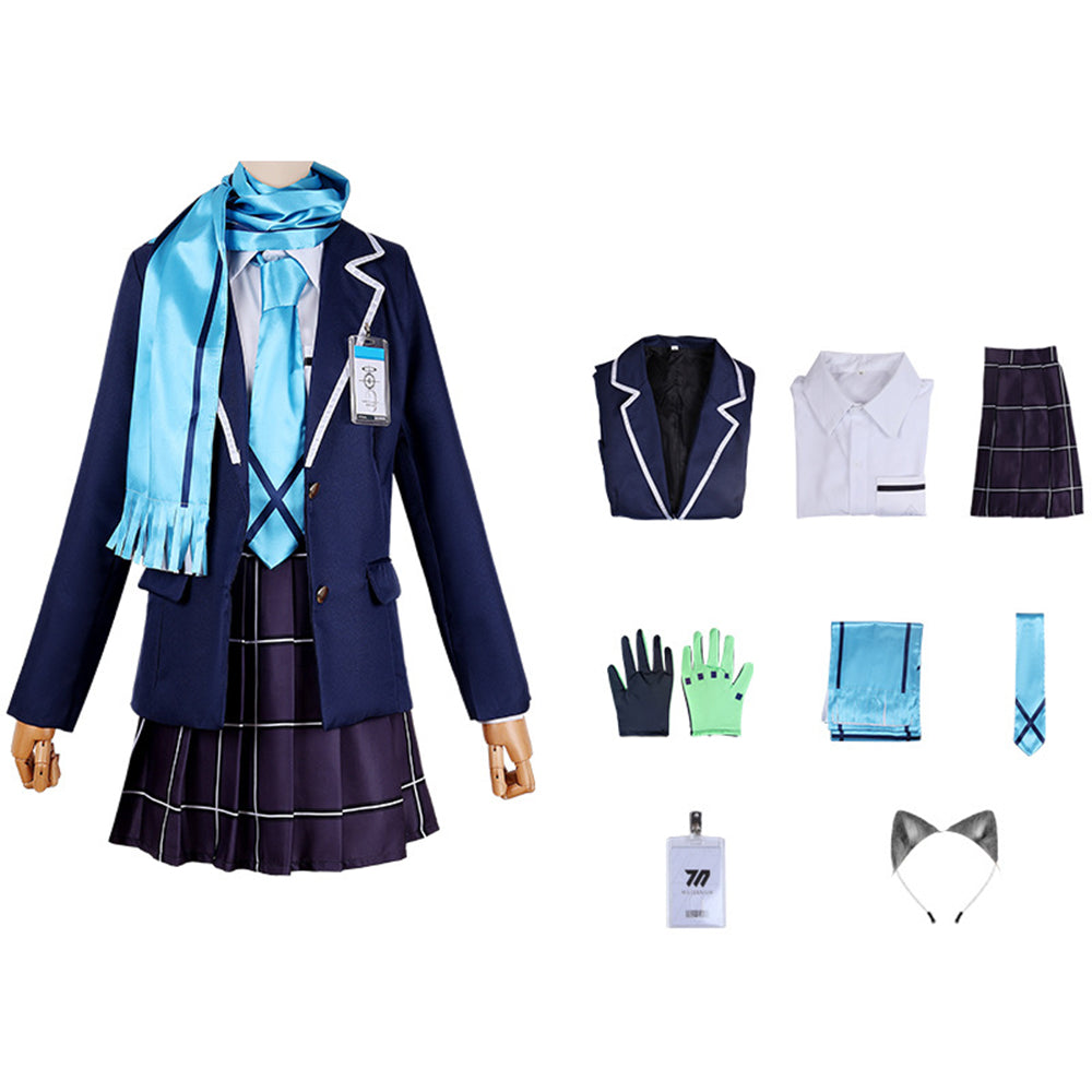 ブルーアーカイブ 砂狼白子 制服 カーニバルスーツ コスプレ衣装